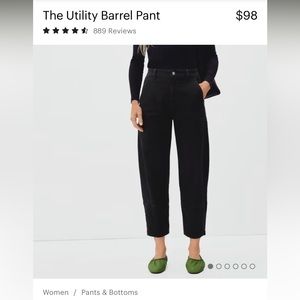 Everlane Utility Barrel Pant. Condition excellent. Size 0R.